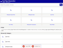 Tablet Screenshot of coolcarecorporation.net